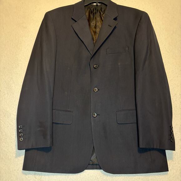 Vitali Suit Seperates 40R Black Textured Mens Blazer Sport Coat Suit‎ Jacket